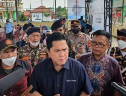 Kunker Menteri BUMN RI Ke Majalengka Mendapat Pengawalan Polisi