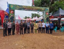 Pembukaan Pasar Rakyat dan Bakti Sosial Dalam Rangka HUT TNI Ke 77