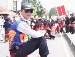 Kirab Budaya Dan Porsenitas Berjalan Lancar Tanpa Kemacetan Berkat Kesigapan Petugas Lalu Lintas Dari Dishub