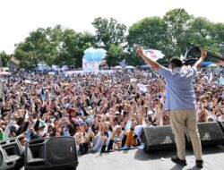 Kampanye Terbuka Di Majalengka Prabowo  Dihadiri Ribuan Pendukung  