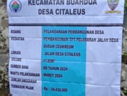 Pemdes Citaleus Diduga Mencari Keuntungan Dari Program Dana Desa
