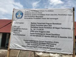 Kepsek Diam Tanpa Kata. Revitalisasi SDN Pasirwareng Dipertanyakan 